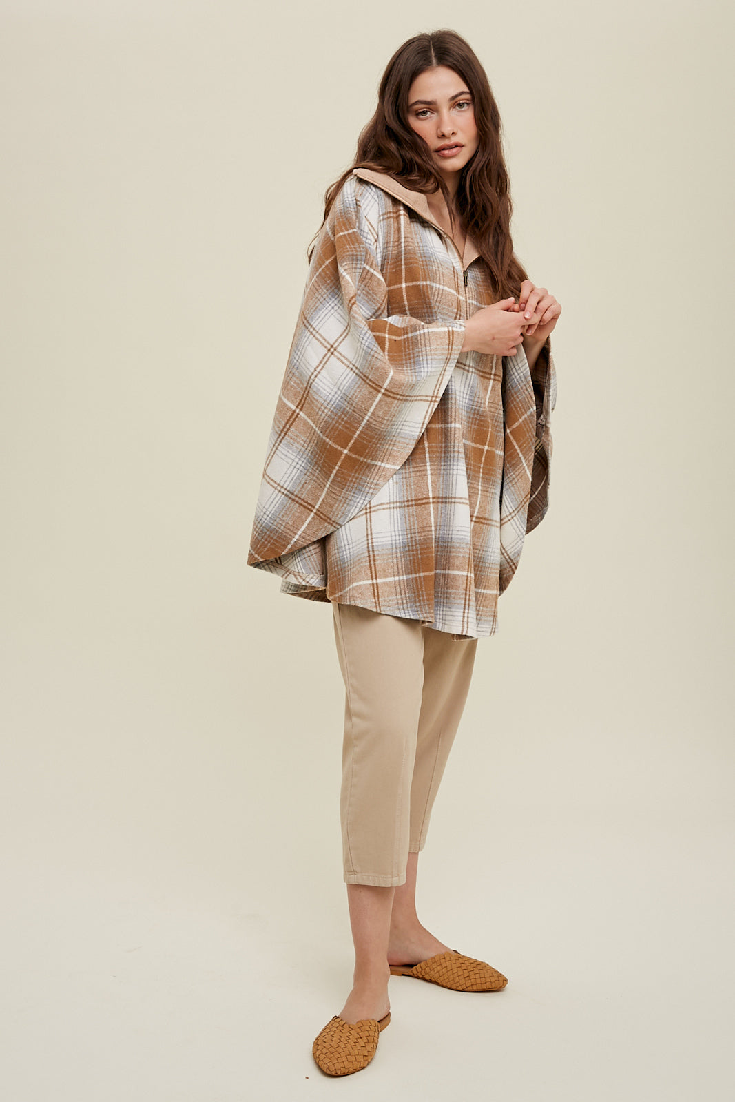 Half Zip Poncho