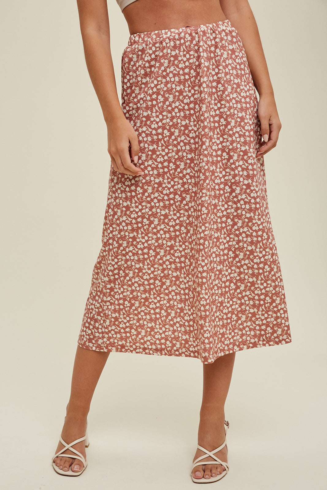 Floral Midi Skirt