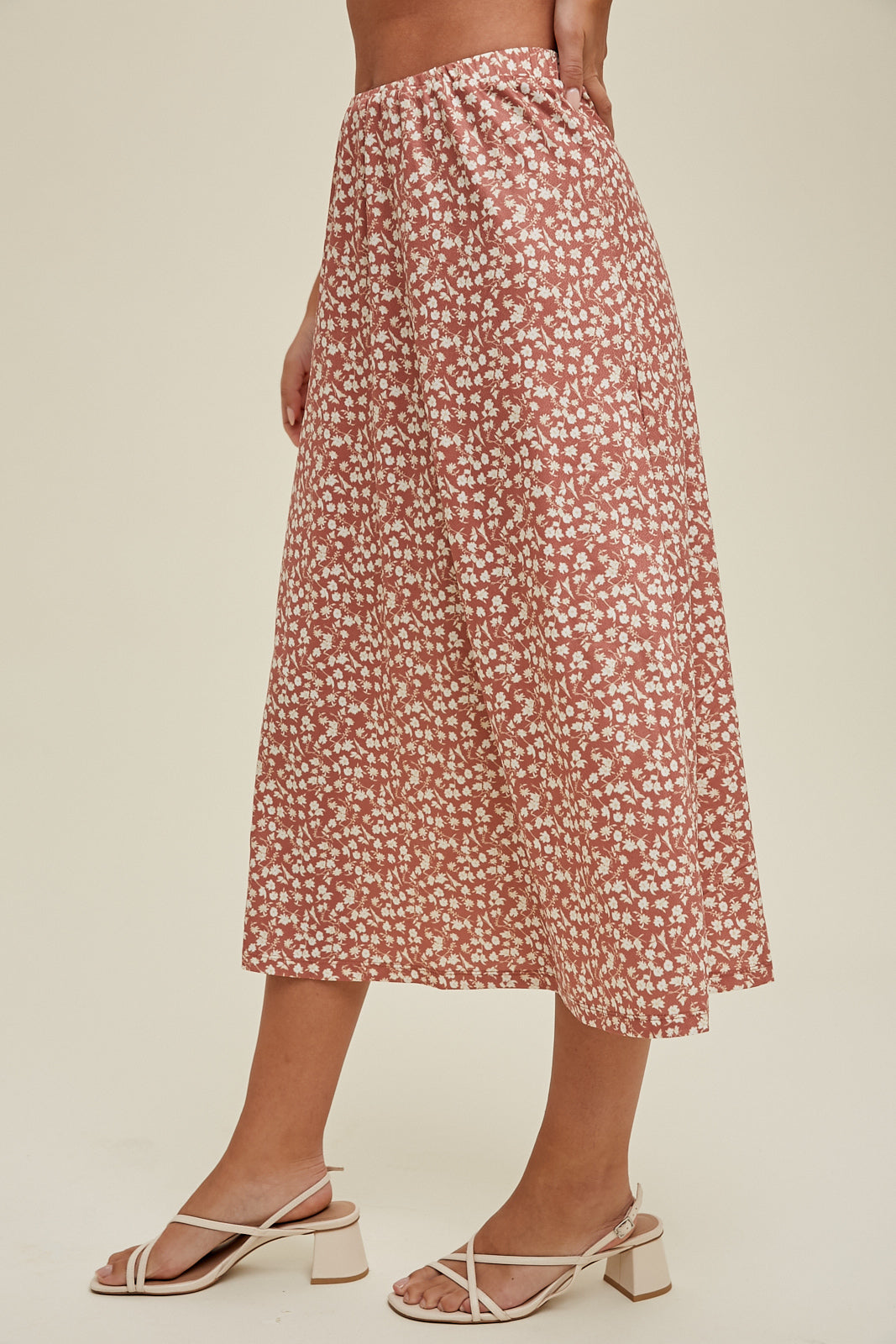 Floral Midi Skirt