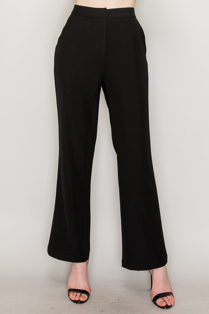 Black Dress Slack Pants L / Black Black Dress Slack Pants L / Black