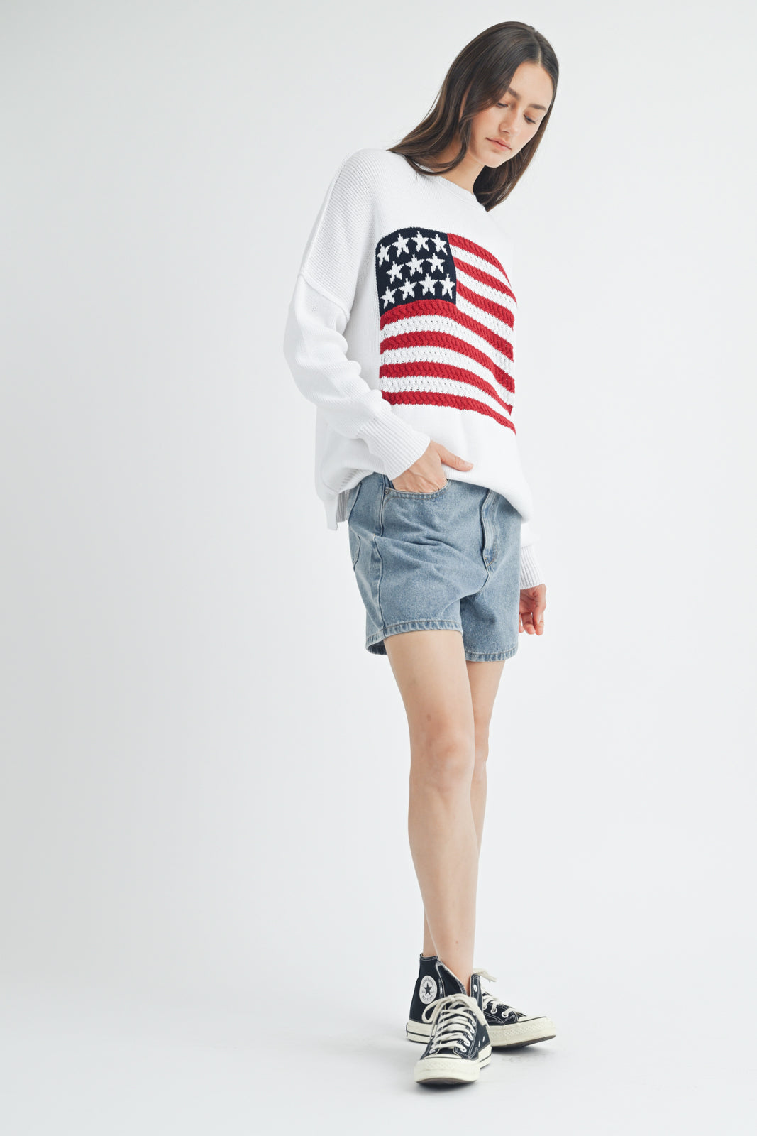 American Flag Sweater