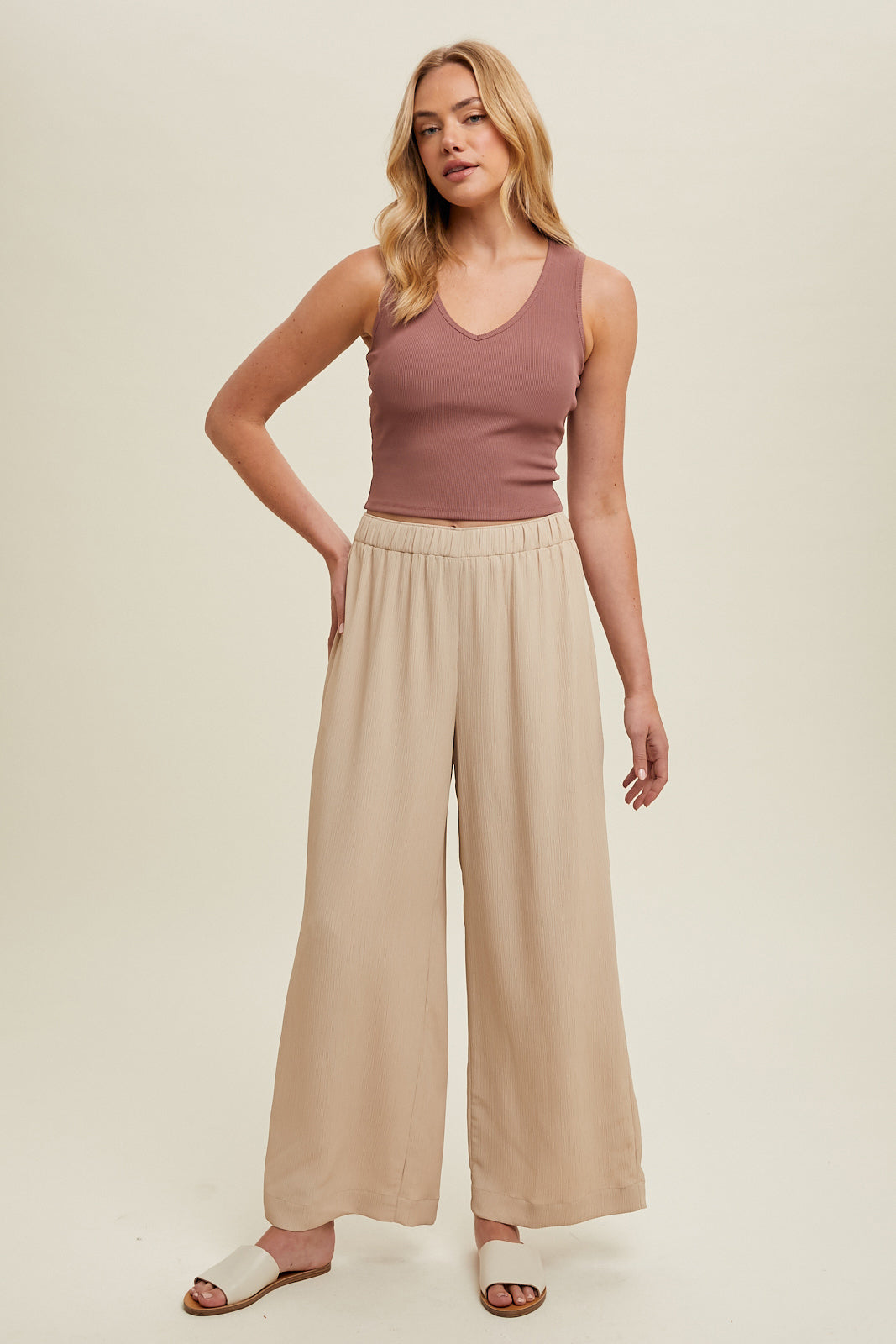 Bralett Tank - Red Bean