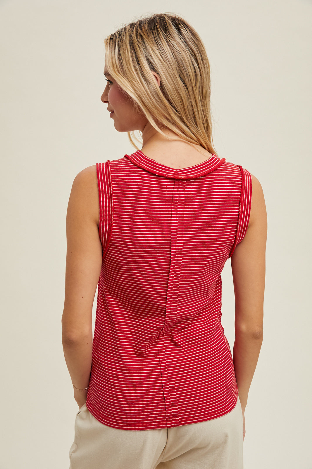 Red Striped Tank