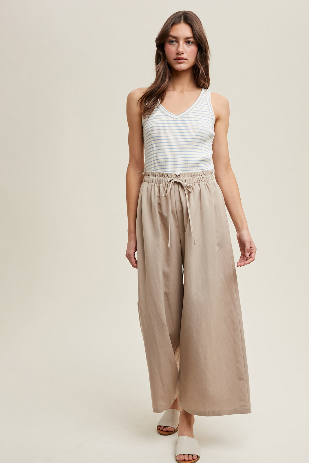 V-Neck Ribbed Tank