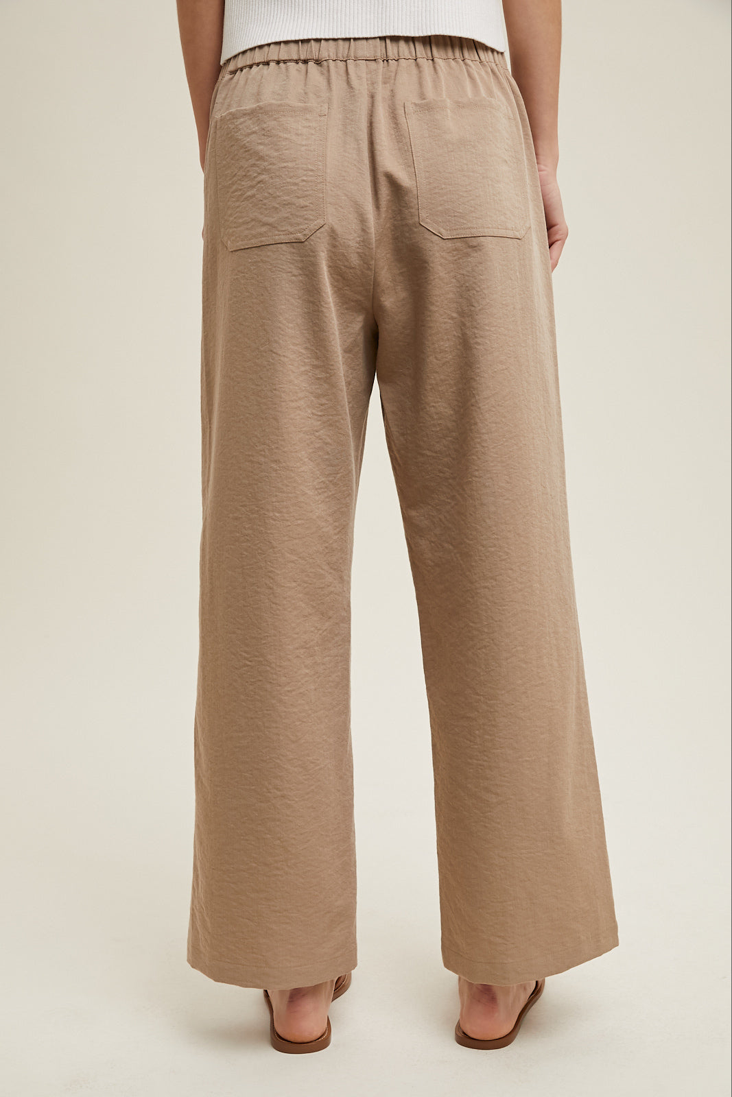 Crinkle Drawstring Pants