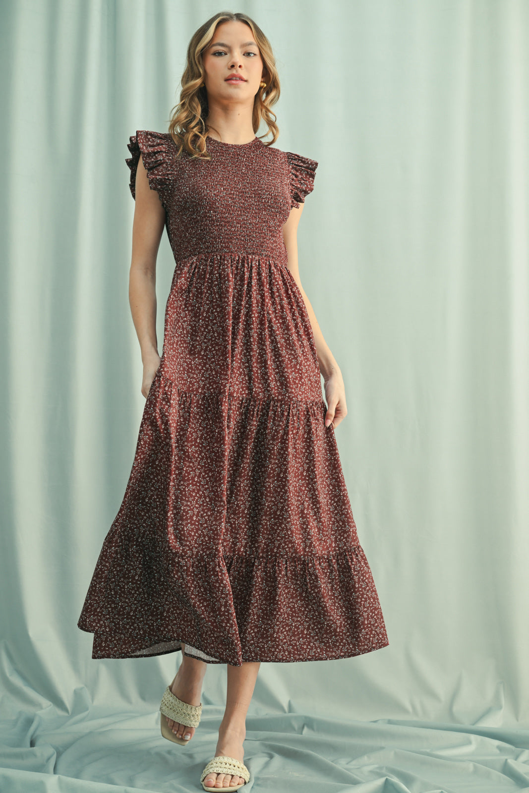 Smocked Ruffled Dress