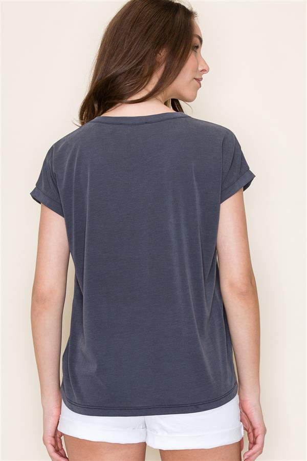 V-Neck Jersey Top