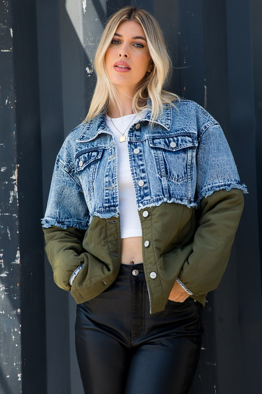 Combo Denim & Quilt Jacket