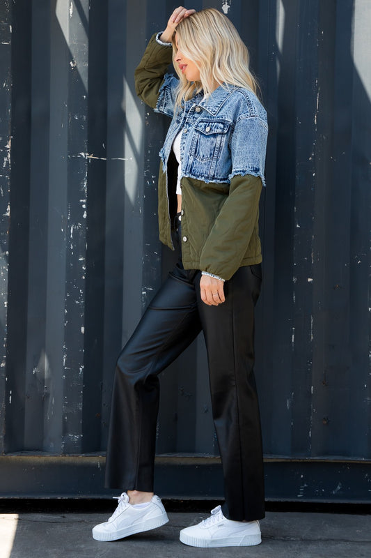 Combo Denim & Quilt Jacket