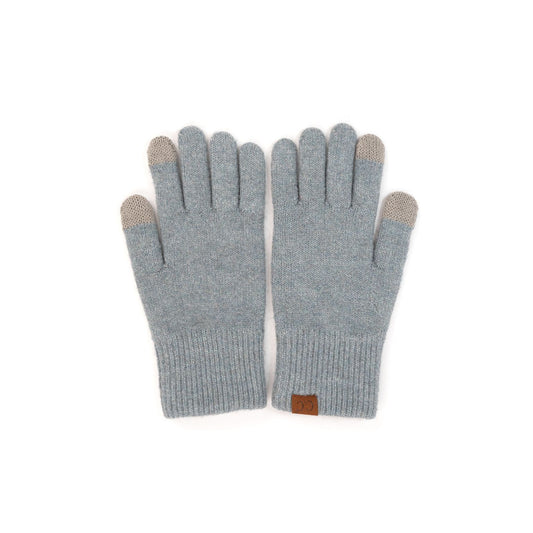 Soft Tech-Touch Gloves - Steel Blue