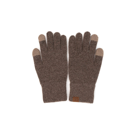 Soft Tech-Touch Gloves - Earth Brown
