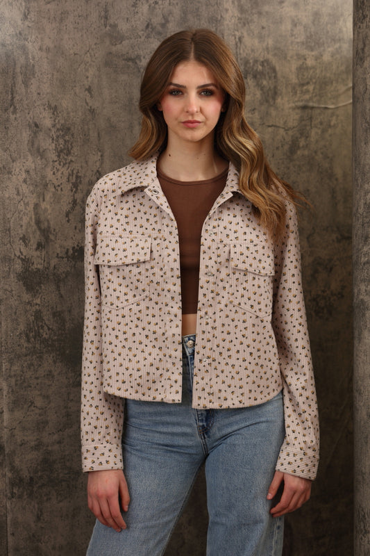 Floral Button Up Jacket