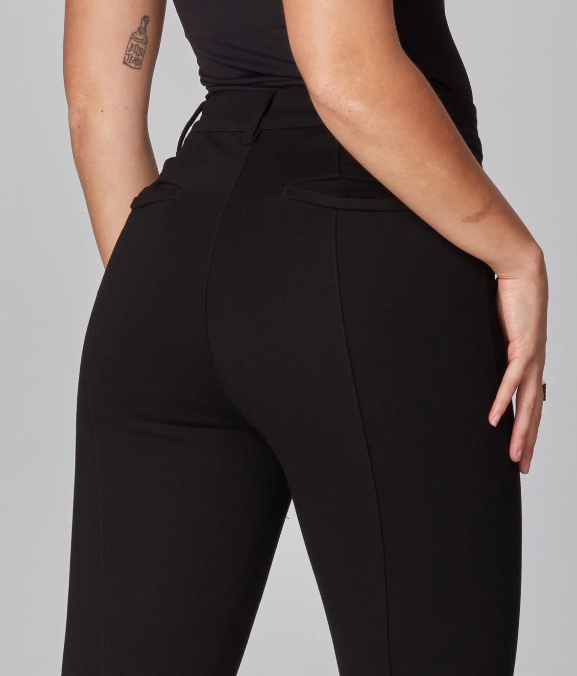 Azure Black Ponte Pant