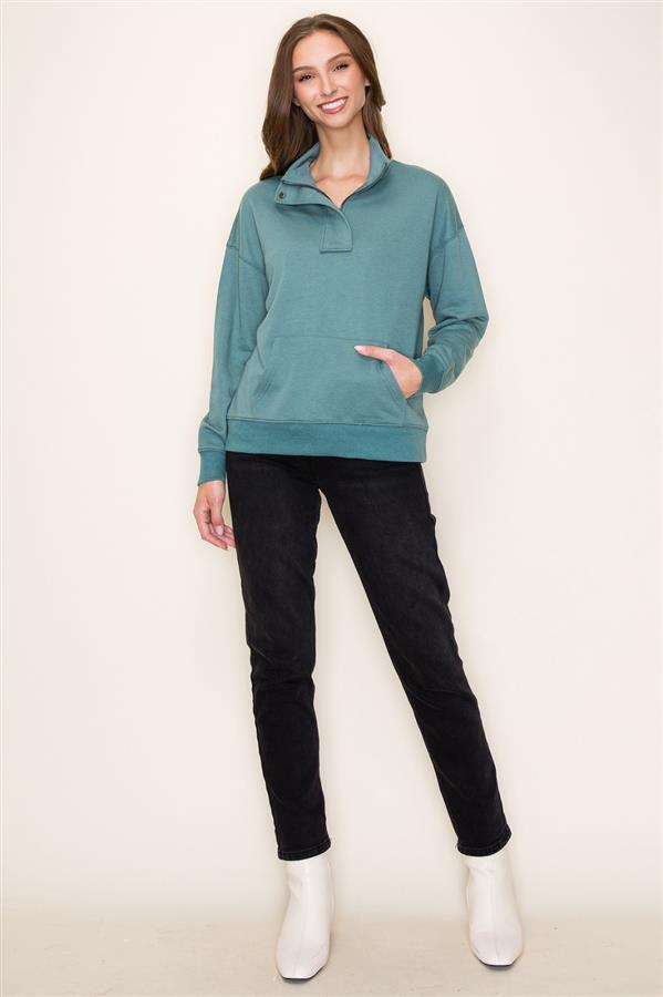 Kangaroo Pocket Sweater Top