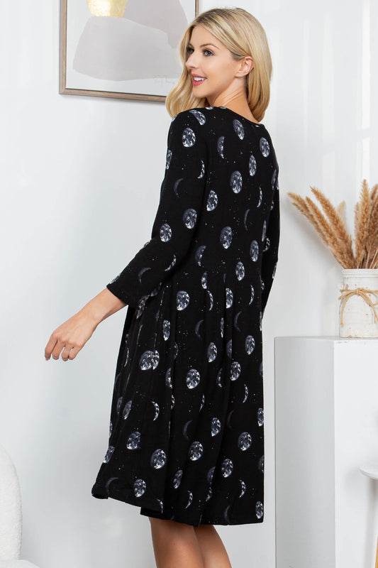 Moon Phase Sweater Dress