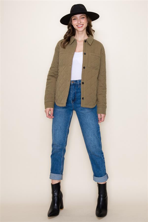 Quilted Olive Jacket