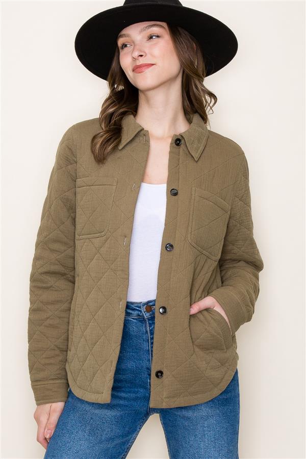 Quilted Olive Jacket