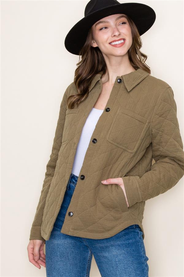 Quilted Olive Jacket