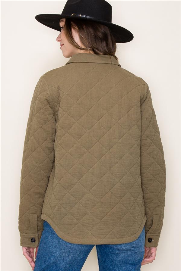 Quilted Olive Jacket