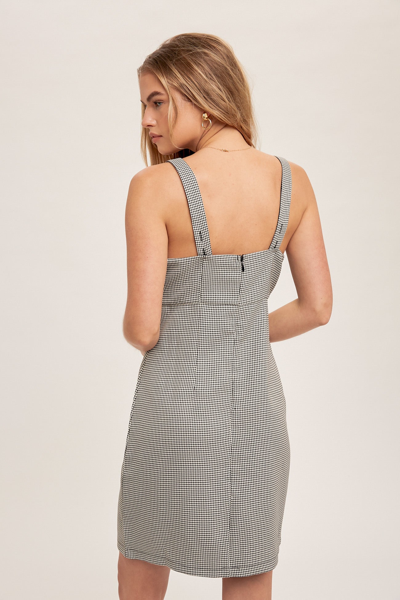 Houndstooth Mini Dress