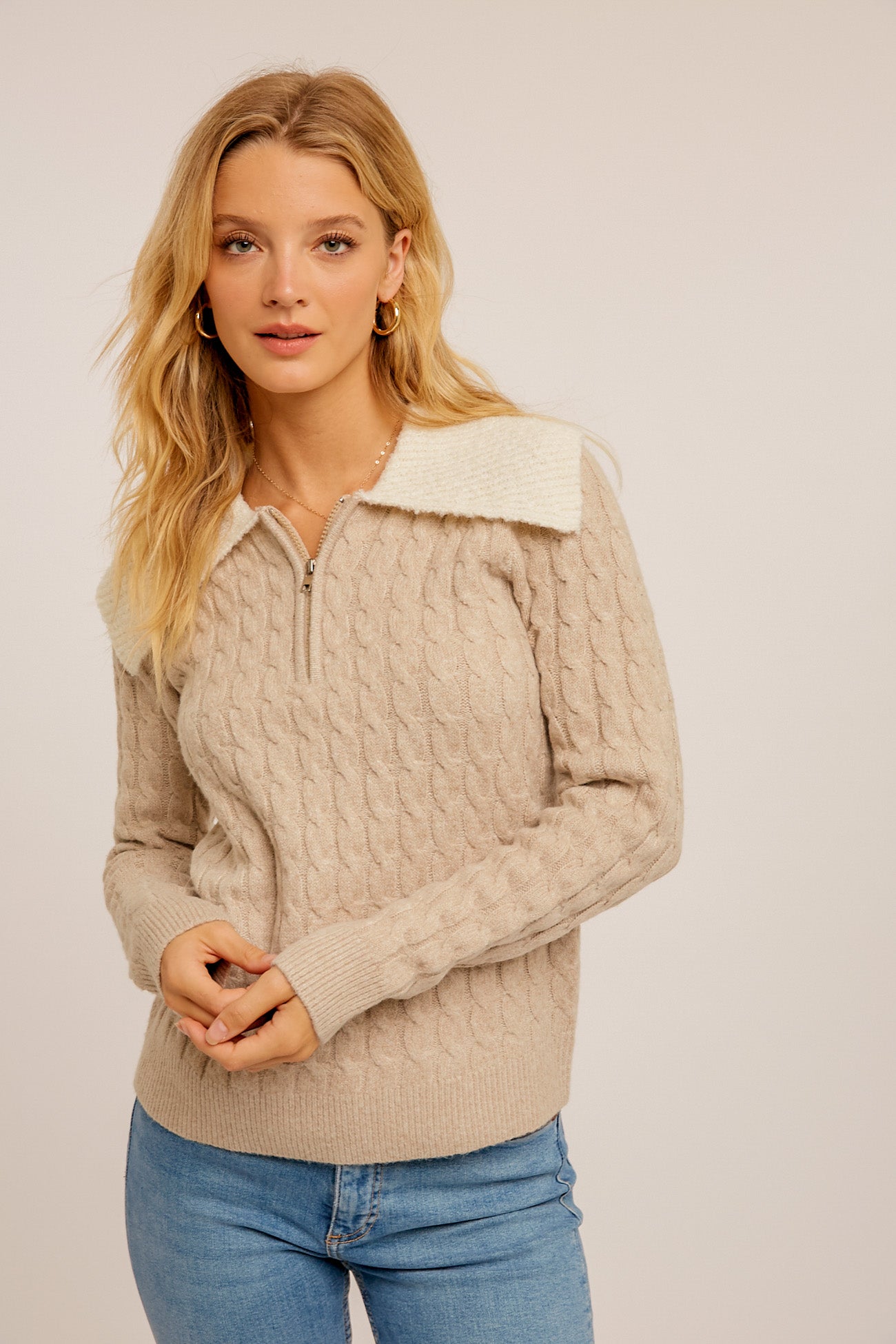 Oversized Collar Sweater