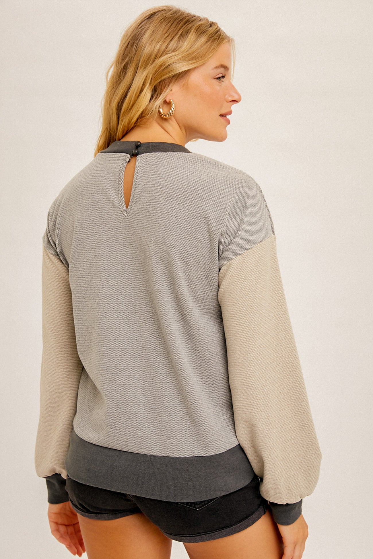 Two Tone Pullover Sweater