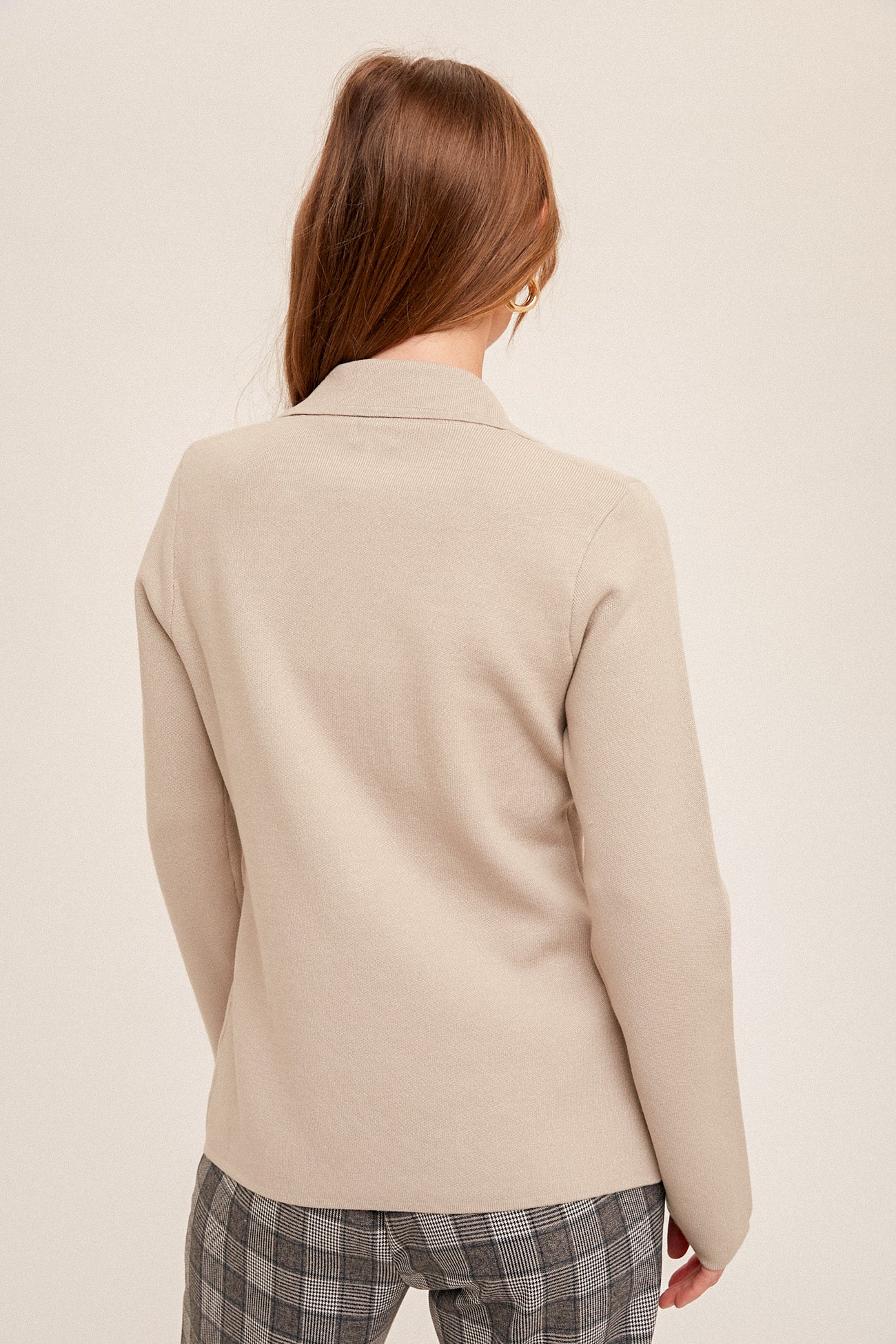 Double Breasted Cardigan Blazer