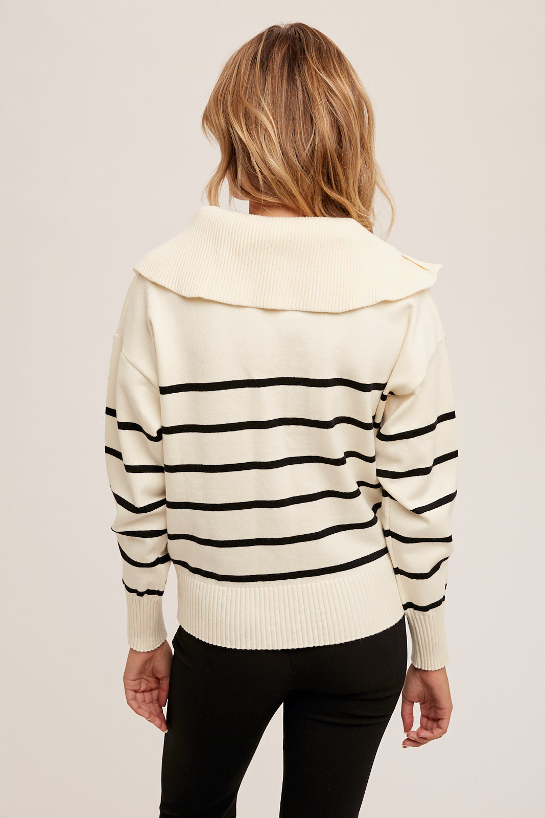 Sailor Collar Pullover Sweater
