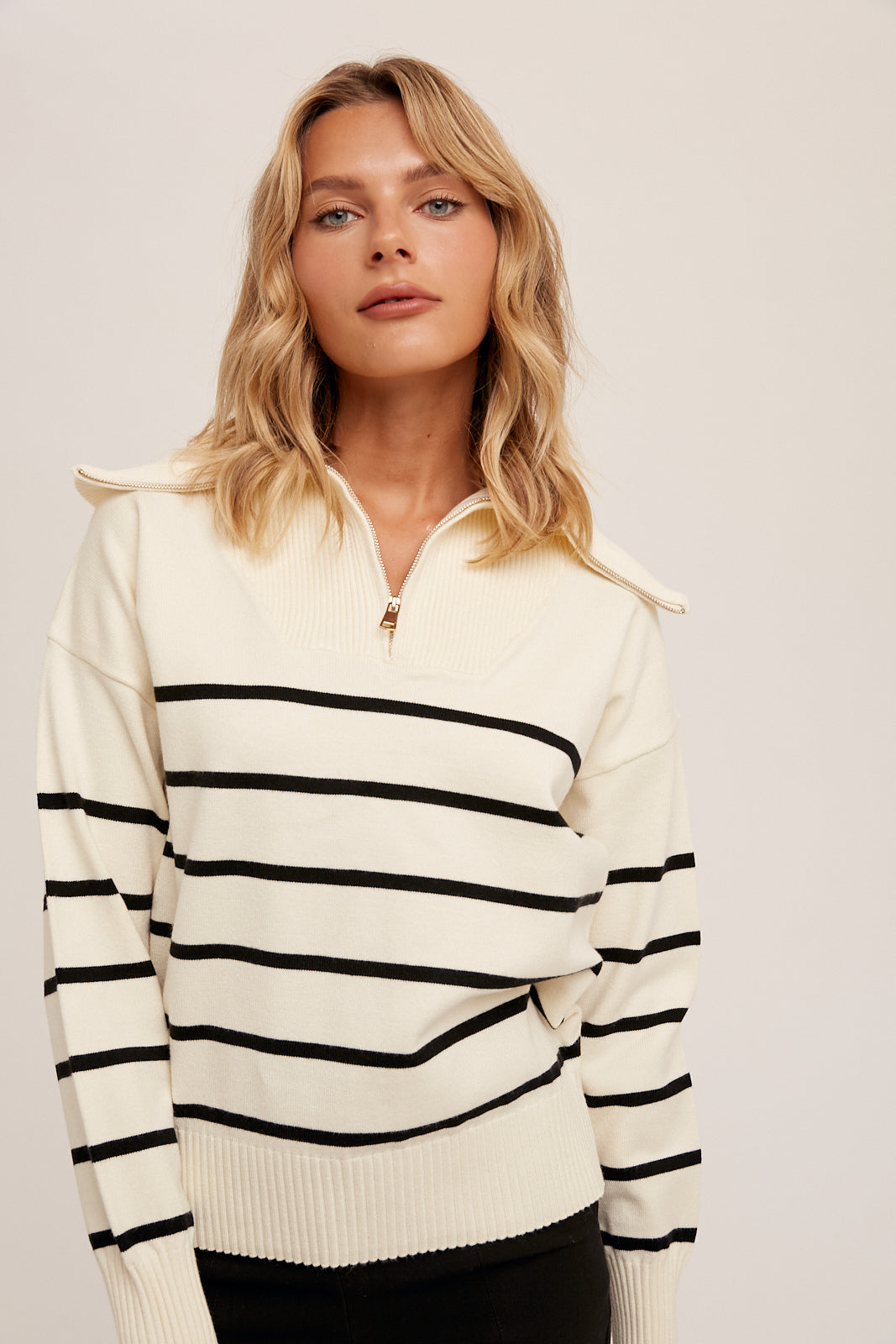 Sailor Collar Pullover Sweater