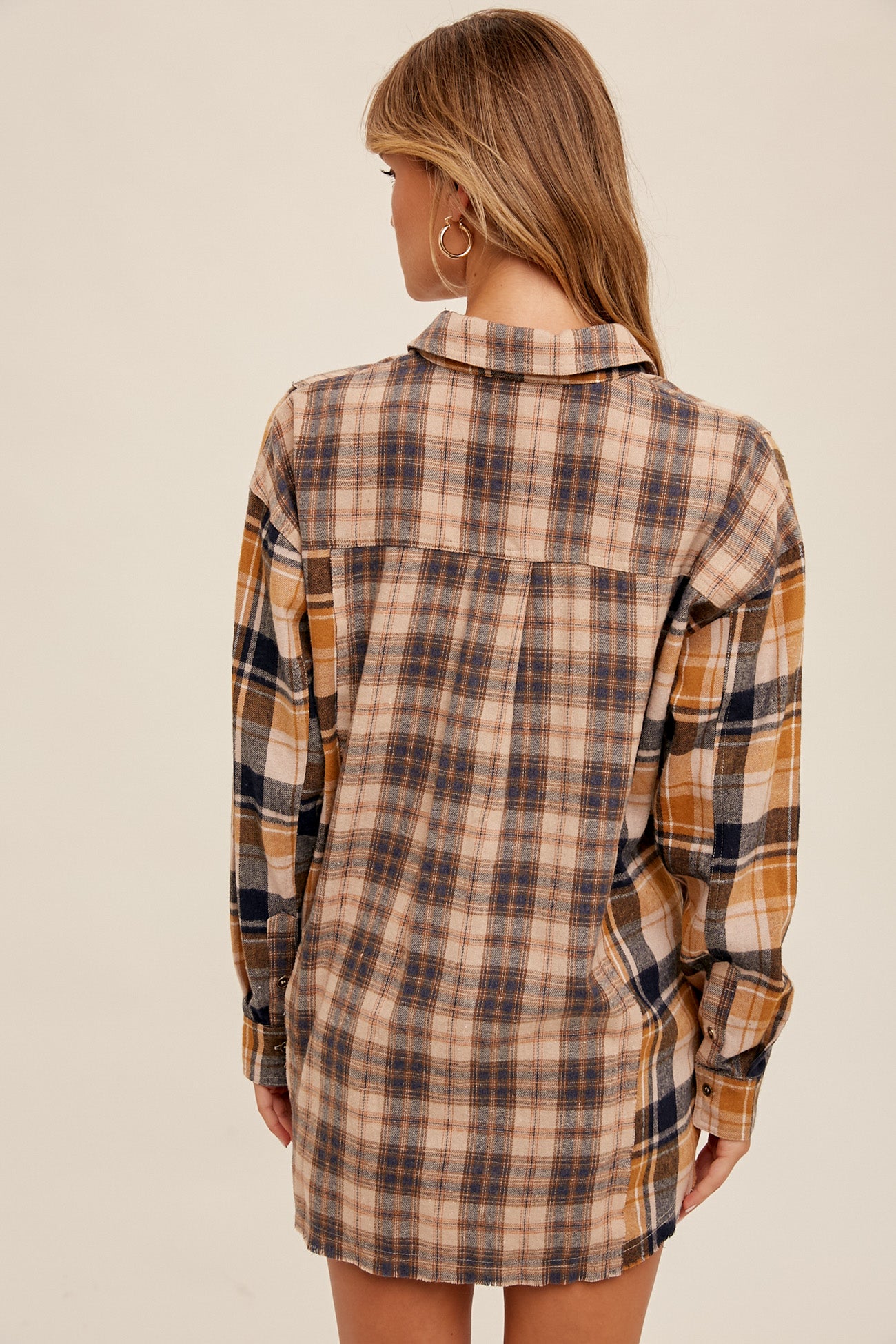 Oversized Plaid Top