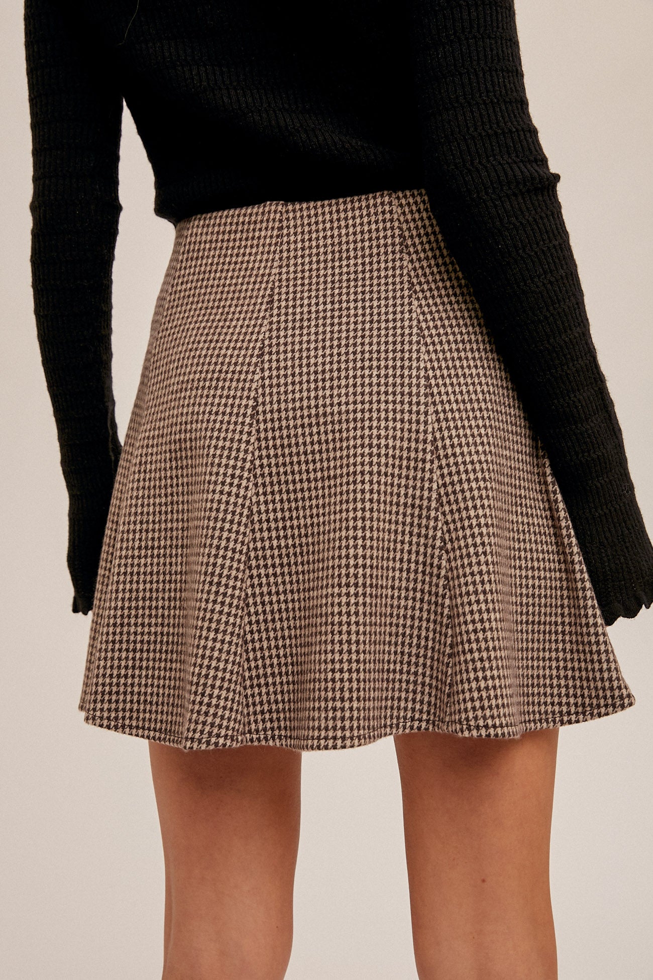 Houndstooth Mini Skirt