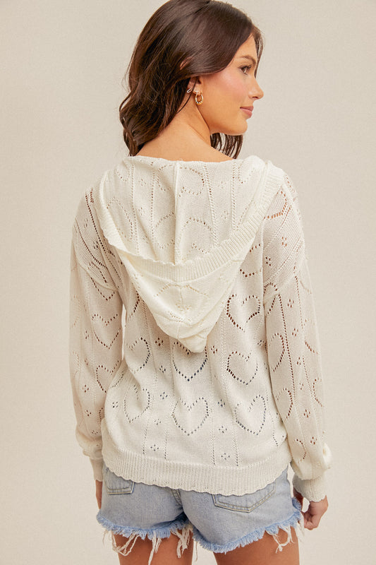 Hooded Heart Sweater