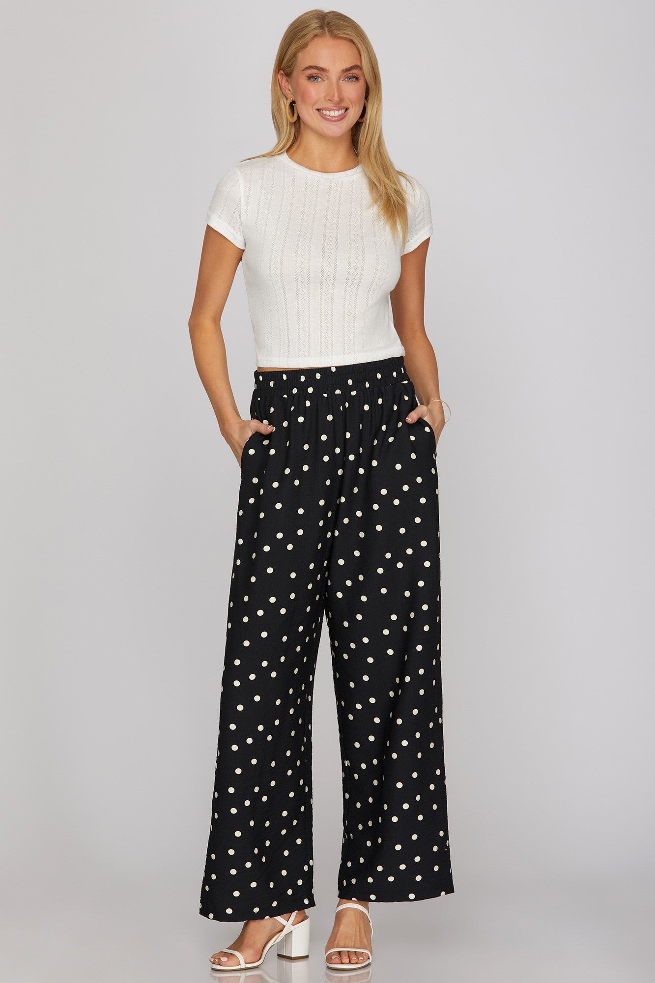 Black Polka Dot Pants
