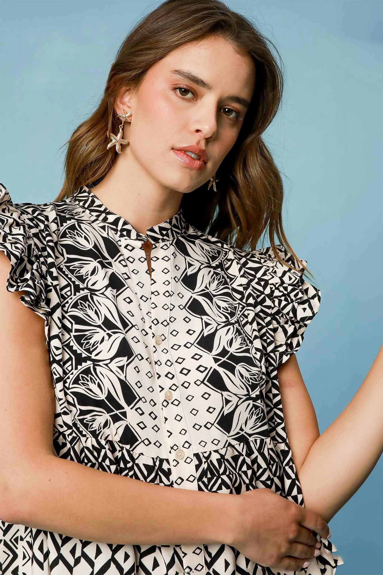 Boho Chic Ruffle Dress