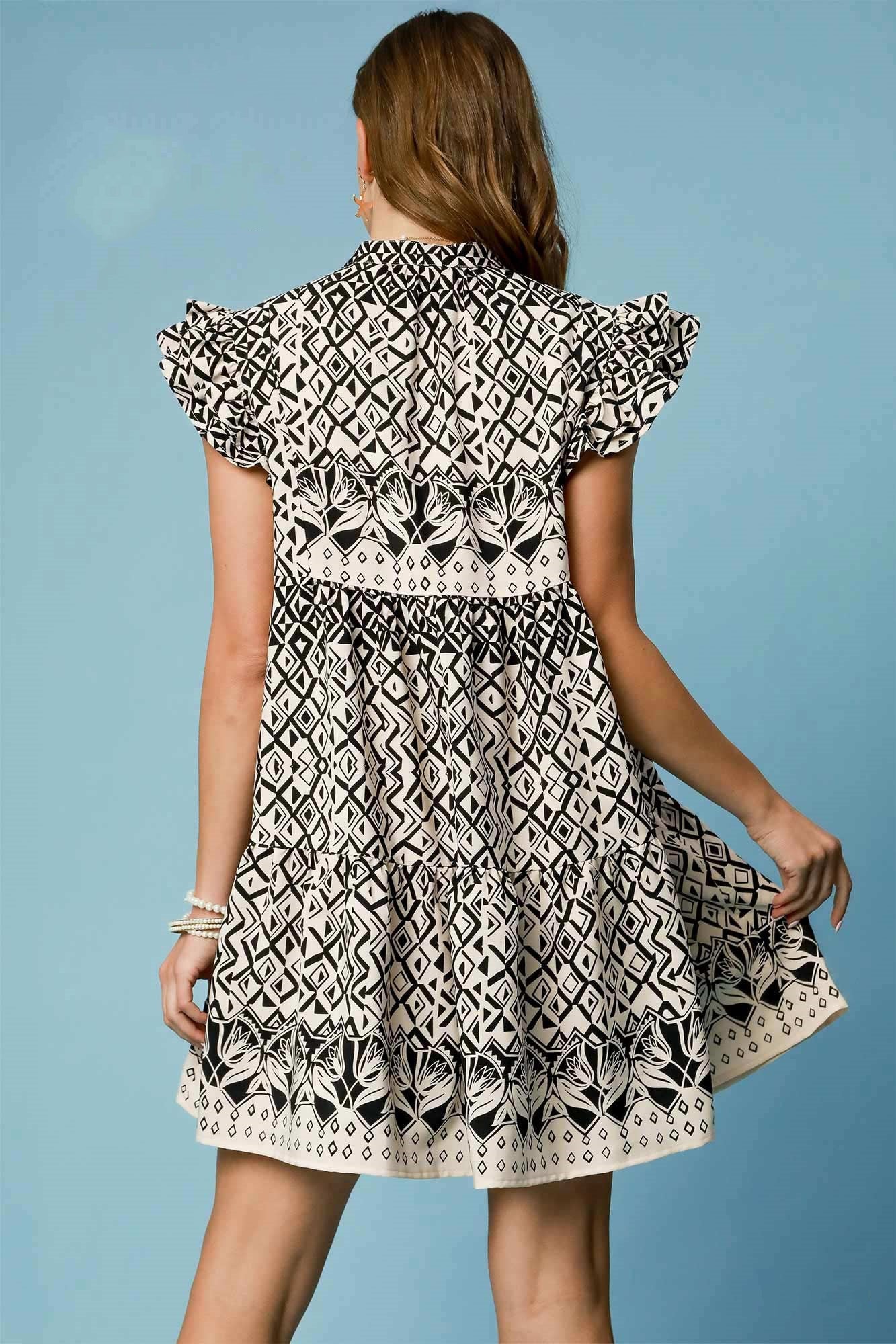 Boho Chic Ruffle Dress