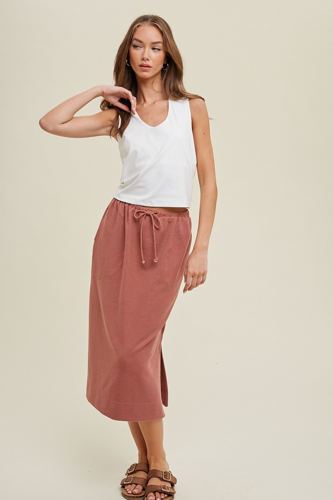 Smoothing Relaxed Crop Tank