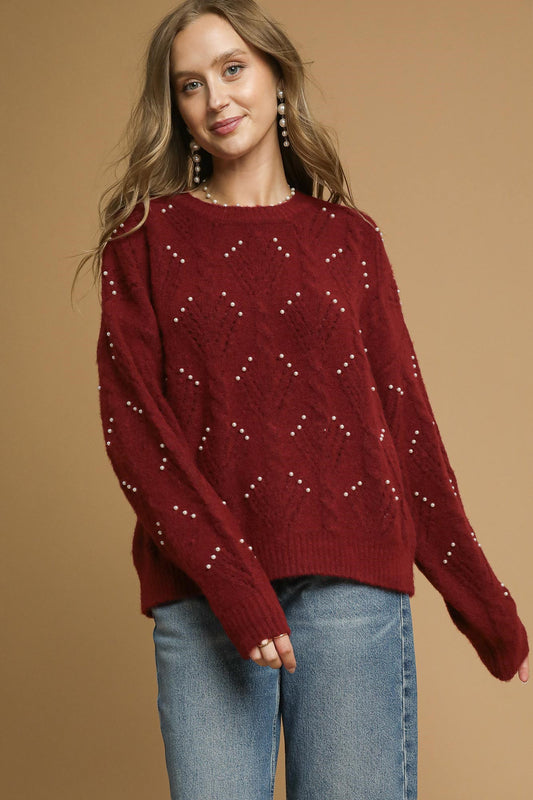 Pearl Embellished Sweater