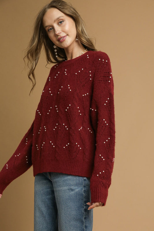 Pearl Embellished Sweater