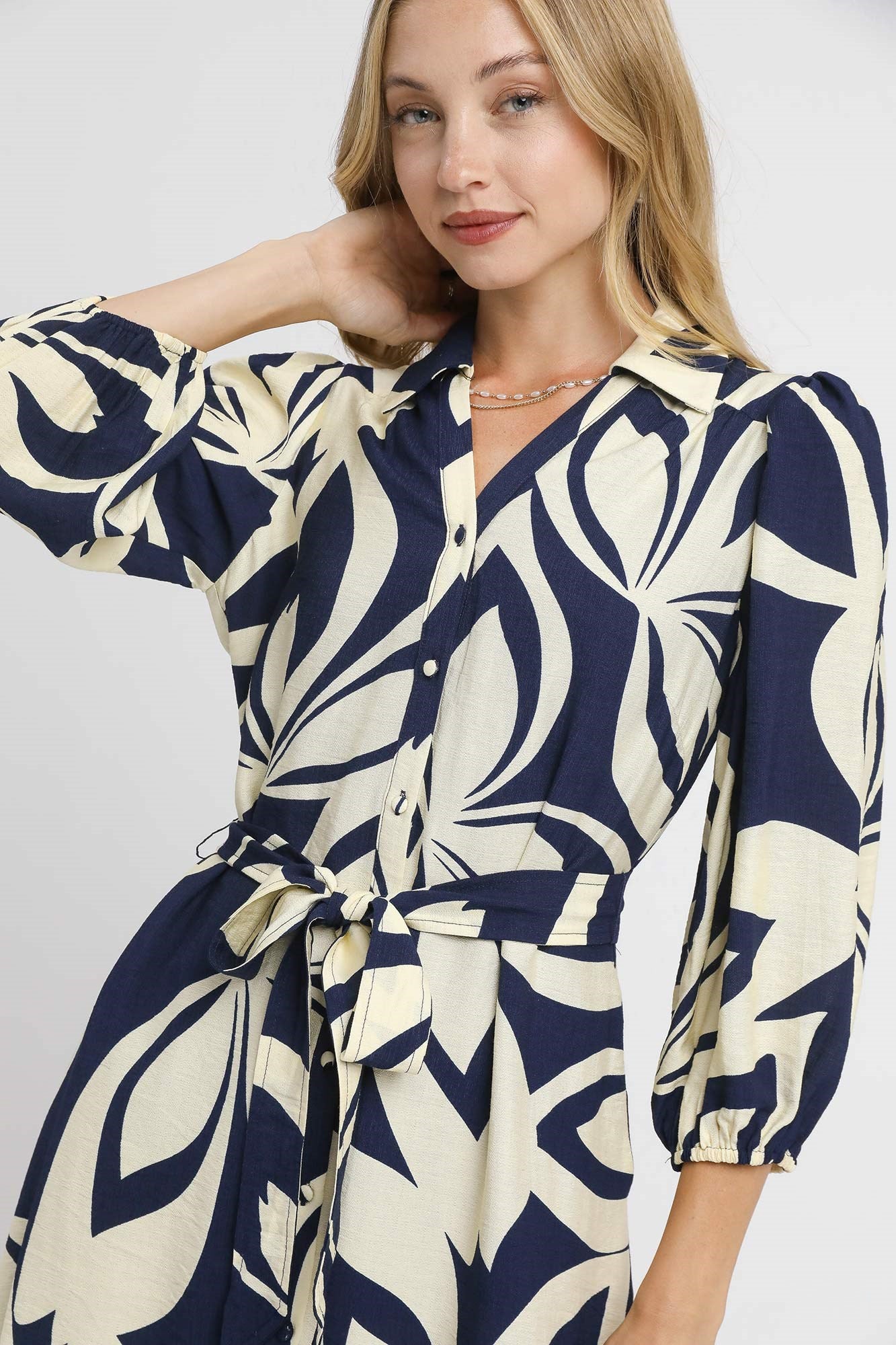 Abstract Shirt Dress