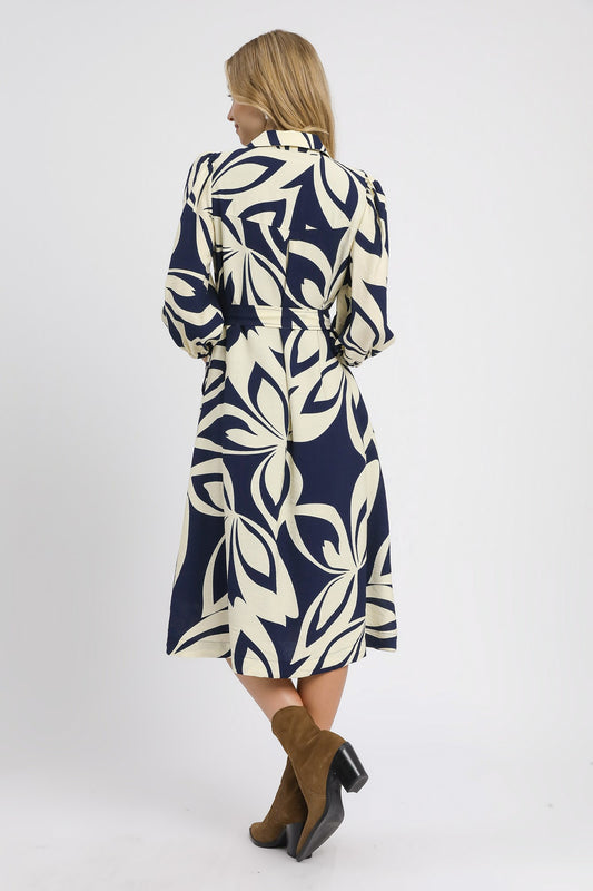 Abstract Shirt Dress