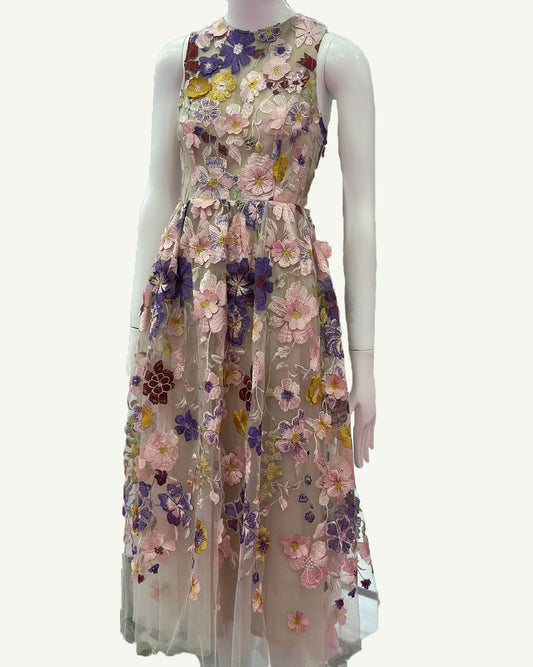 Floral Embroidered Dress