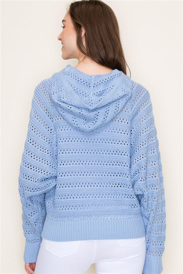 Crochet Hoodie Sweater