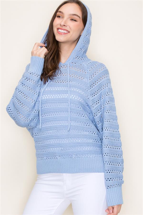 Crochet Hoodie Sweater