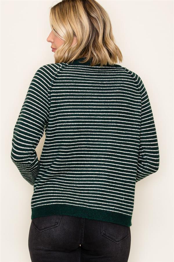 Colorblock Accent Pullover Sweater