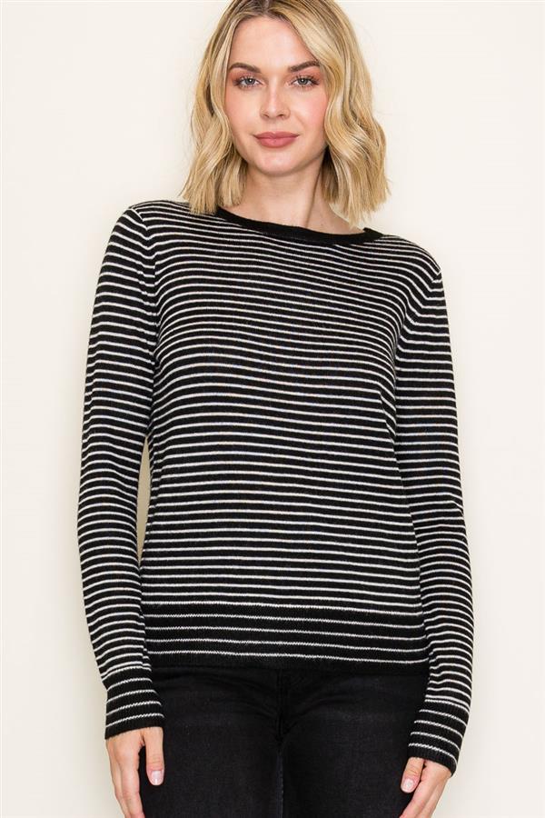 Striped Crew Neck Sweater