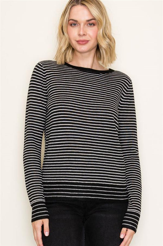 Striped Crew Neck Sweater