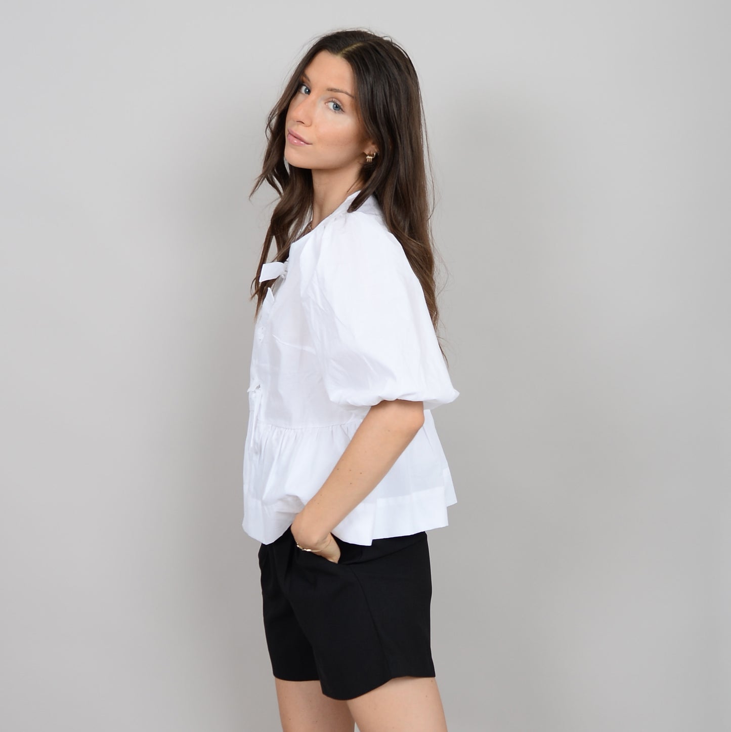 Tally Tie Front Top
