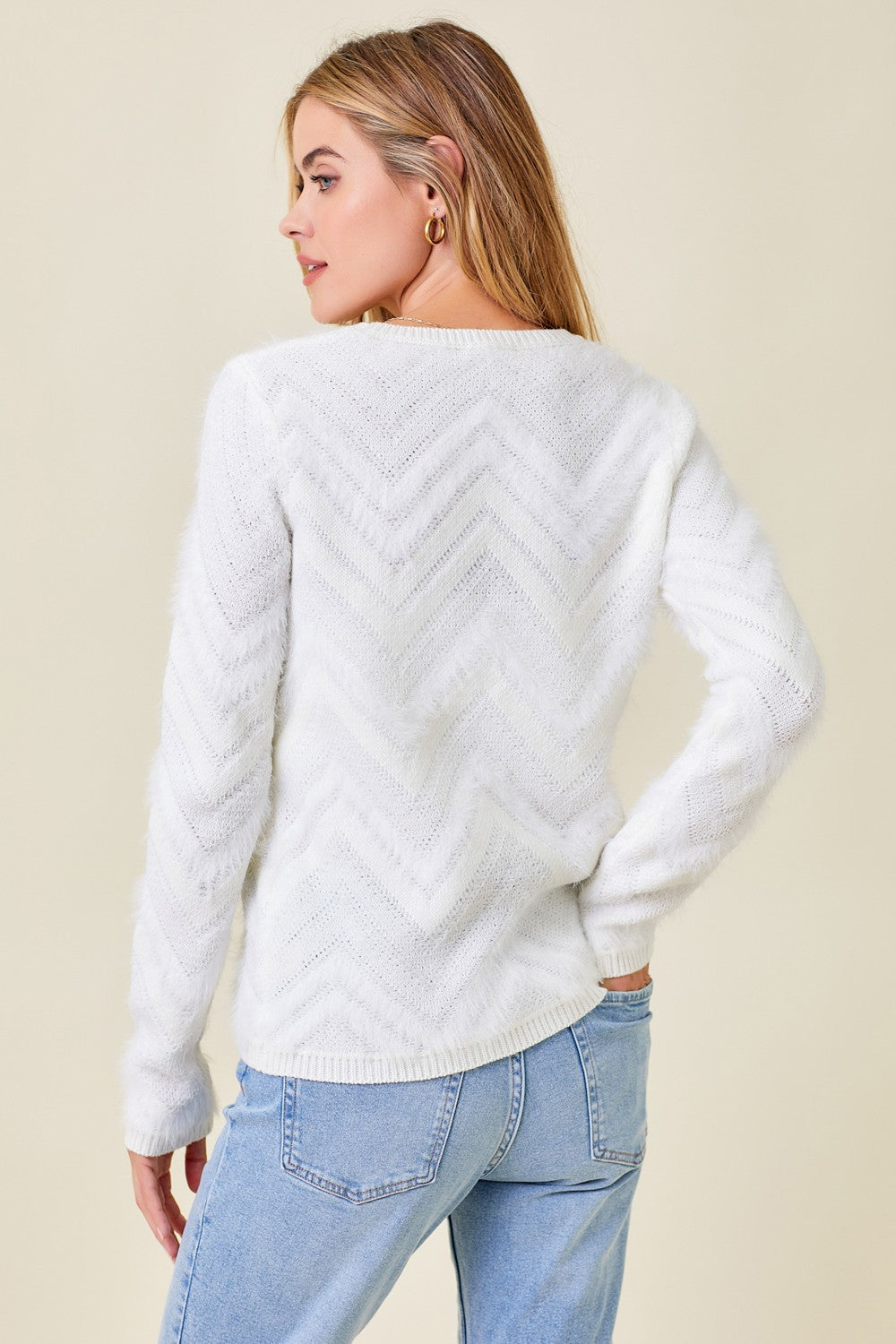 Zig Zag Sweater Top