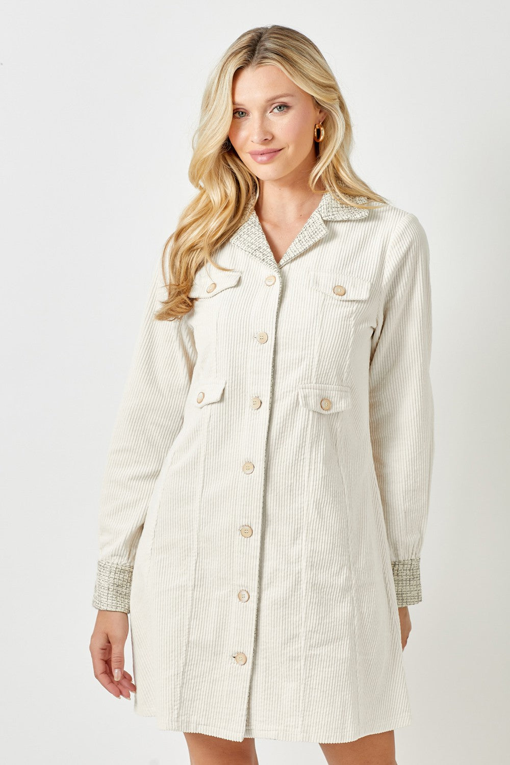 Corduroy Coat Dress