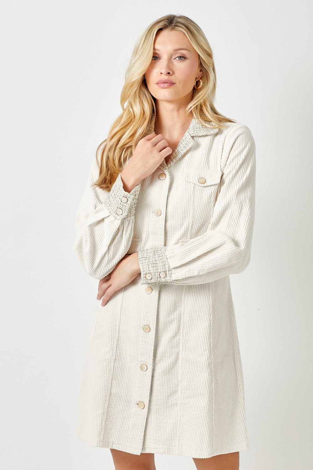 Corduroy Coat Dress
